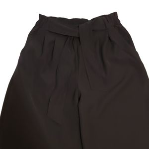 Wide Leg Paperpag Style Black Pants